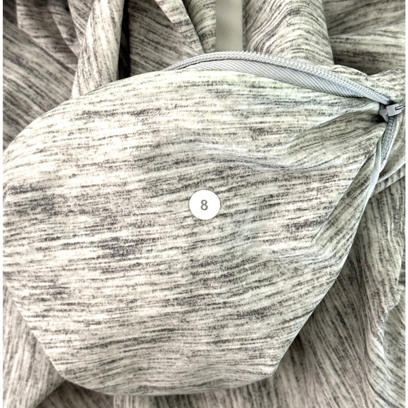 Lululemon Women's Sun Showers Jacket Mini Oki Heathered Print Silver Slate Sz 8 - Picture 8 of 11